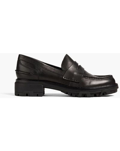 Rag & Bone Shiloh loafers aus narbenleder - Schwarz