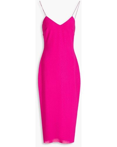 Rebecca Vallance Last Dance Embellished Tulle Midi Dress - Pink