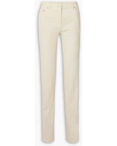 Peter Do High-rise Slim-leg Jeans - White