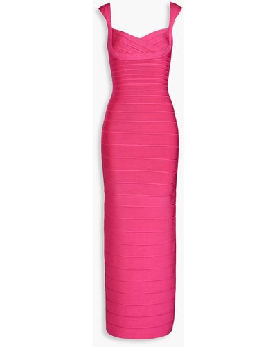 Hervé Léger Bandage Gown - Pink