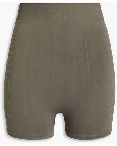 Rick Owens Shorts aus stretch-piqué - Grün