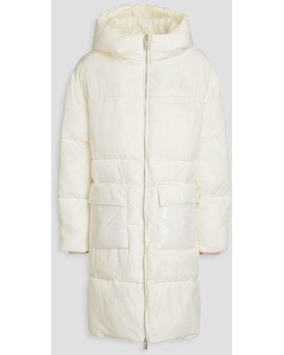 M Missoni Quilted Shell Hooded Coat - White