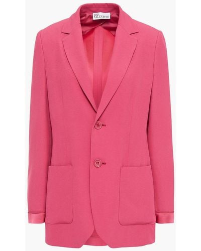 RED Valentino Crepe Blazer - Pink