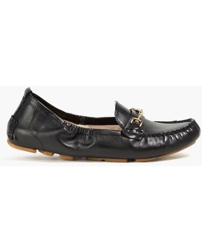 Sam Edelman Falto Embellished Leather Loafers - Black
