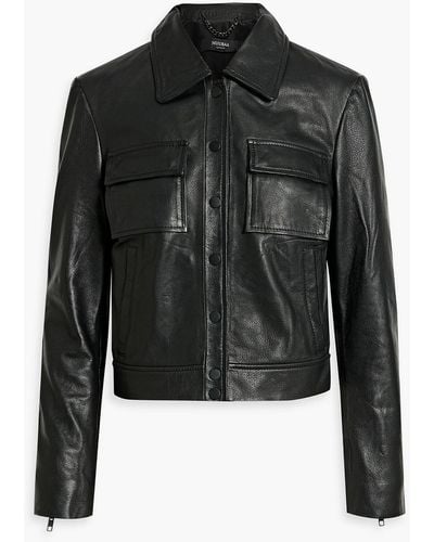 Muubaa Poppy Leather Jacket - Black