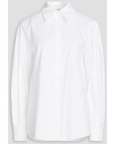 Alberta Ferretti Cotton-blend Poplin Shirt - White