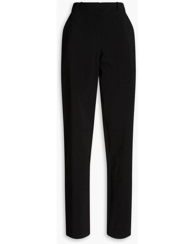 Nina Ricci Shell Straight-leg Trousers - Black