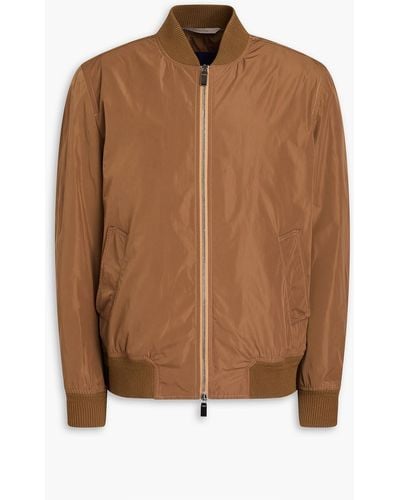 Canali Shell Bomber Jacket - Brown
