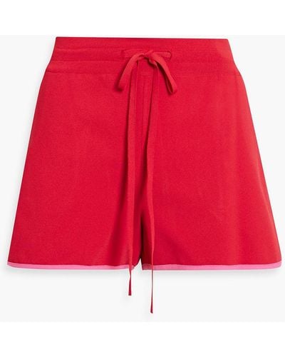 Valentino Garavani Stretch-knit Shorts - Red