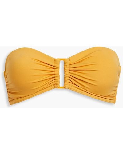 Zimmermann Bandeau Bikini Top - Yellow