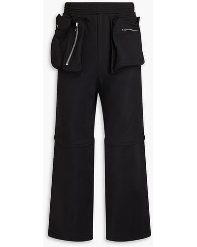 JW Anderson Convertible Jersey Track Trousers - Black