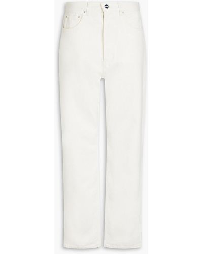Totême High-rise Tapered Jeans - White