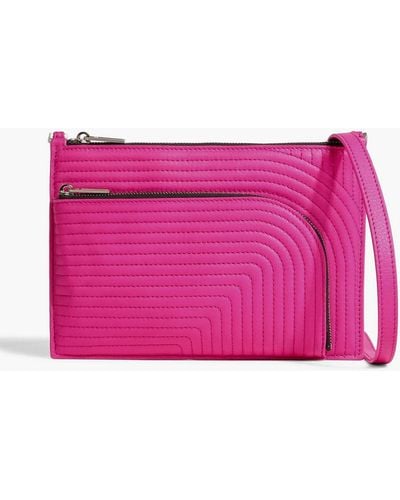 Rick Owens Club Quilted Leather Pouch - Pink