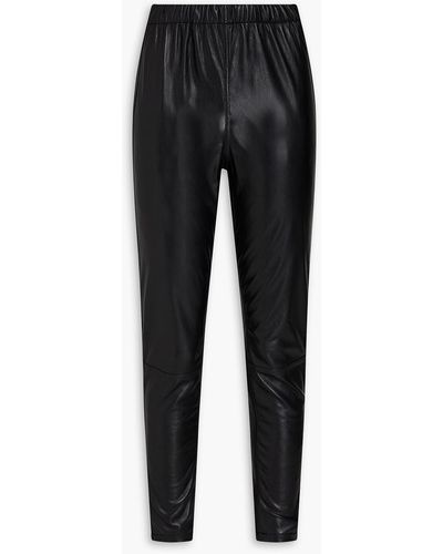 Jonathan Simkhai Faux Stretch-leather leggings - Black