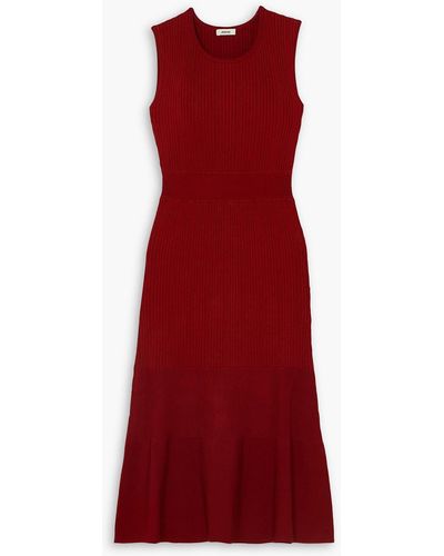 Jason Wu Ribbed-knit Dress - Red