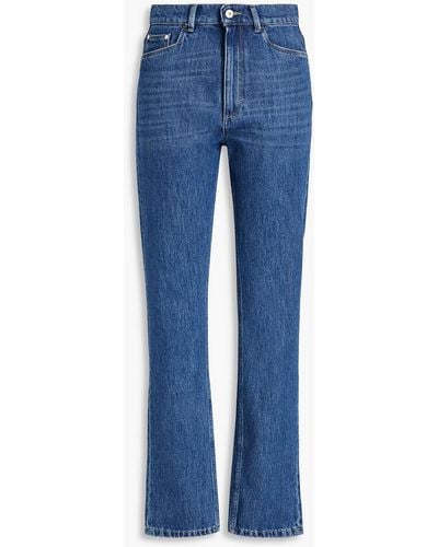 Wandler Carnation Mid-rise Straight-leg Jeans - Blue