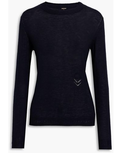 Adam Lippes Embroidered Cashmere Sweater - Blue