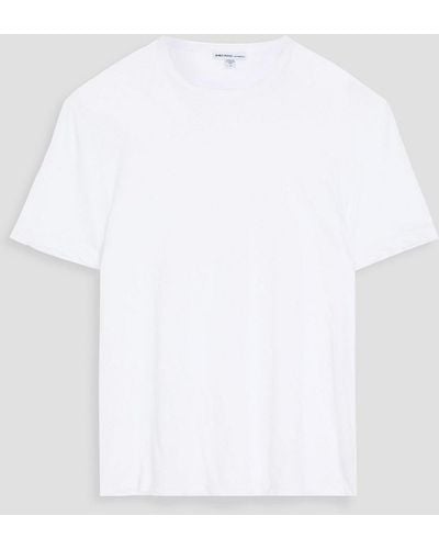 James Perse Slub Cotton-jersey T-shirt - White