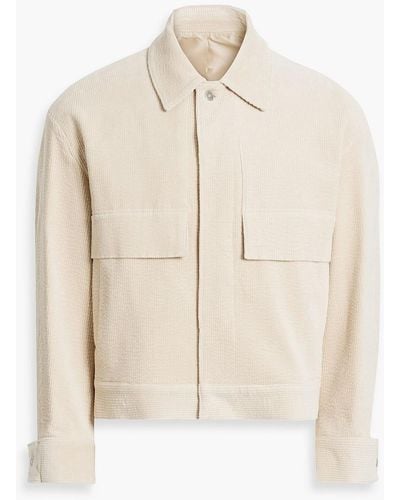 LE17SEPTEMBRE Cotton-blend Corduroy Jacket - Natural