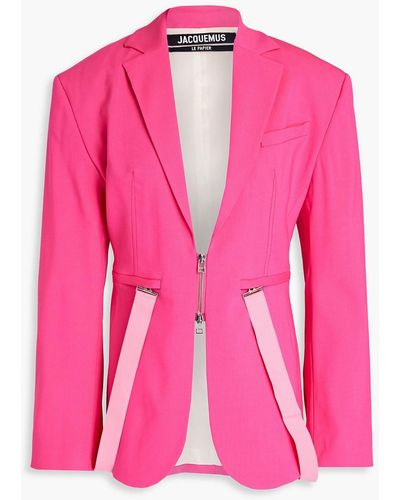 Jacquemus Filu Wool-blend Blazer - Pink