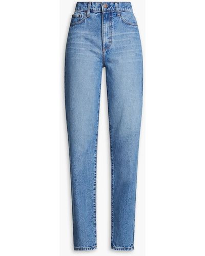 Nobody Denim Andi High-rise Tapered Jeans - Blue