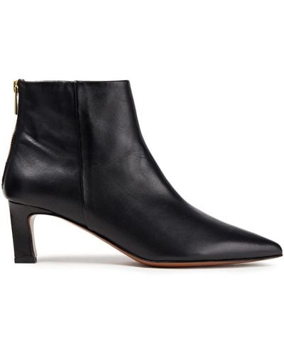 Atp Atelier Messina Leather Ankle Boots - Black
