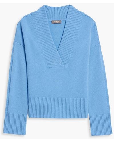 N.Peal Cashmere Pullover aus kaschmir - Blau