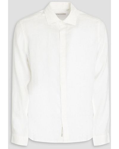 Onia Hemd aus leinen - Weiß