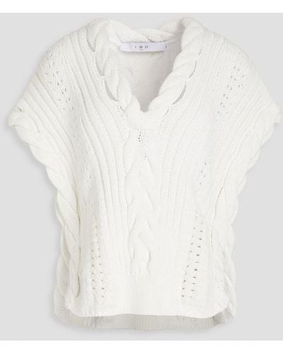 IRO Cable-knit Vest - White