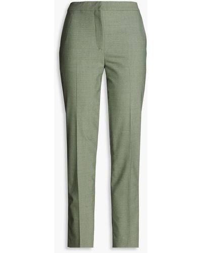 Claudie Pierlot Twill Tapered Trousers - Green