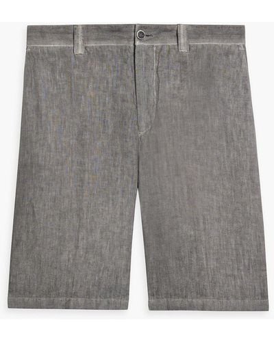 120% Lino Linen Shorts - Gray