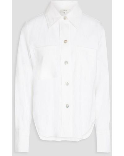 Vince Linen-blend Shirt - White