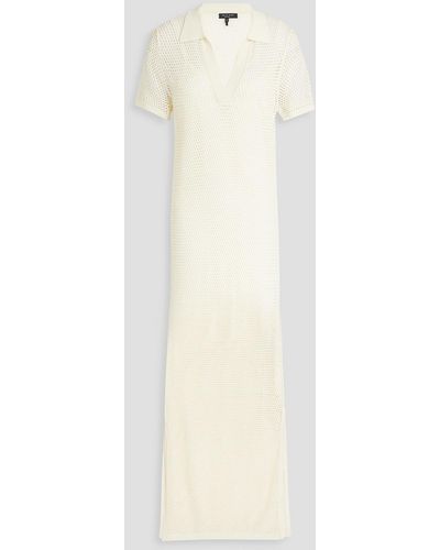 Rag & Bone Leah Open-knit Maxi Dress - White
