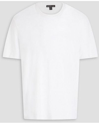 James Perse Linen-blend T-shirt - White