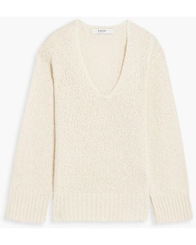 Joie Orian Crochet-knit Cotton Jumper - White