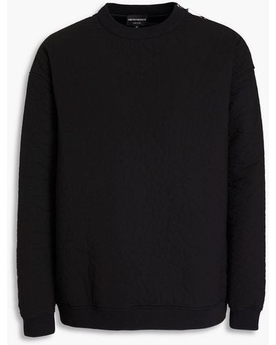 Emporio Armani Cloqué Sweatshirt - Black