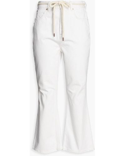 Zimmermann High-rise Kick-flare Jeans - White