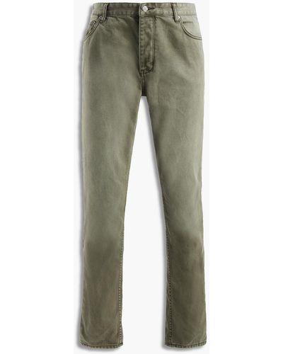 Ksubi Slim-fit Faded Denim Jeans - Green