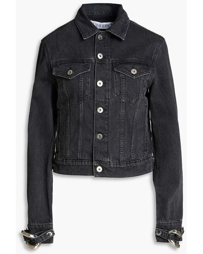 JW Anderson Embellished Denim Jacket - Black