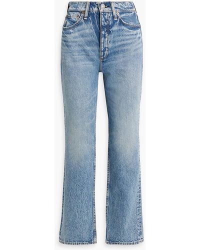 Rag & Bone Alex High-rise Straight-leg Jeans - Blue
