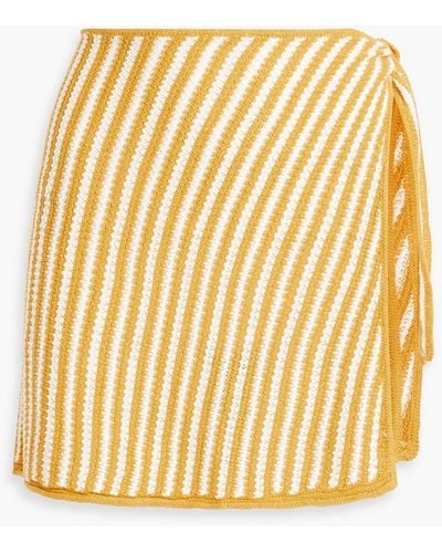 Onia Striped Linen Pareo - Metallic