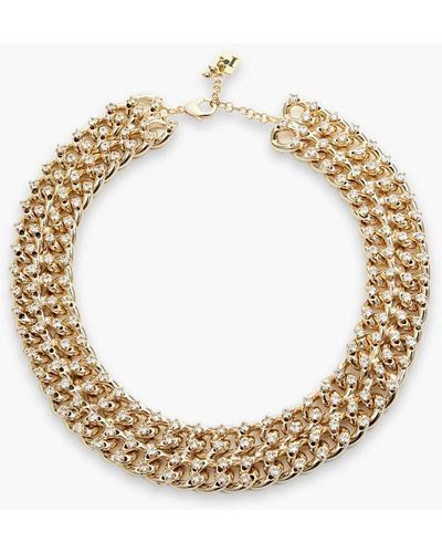 Rosantica Gold-tone Crystal Necklace - Metallic
