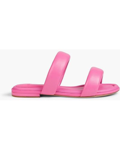 Alexandre Birman Lilla Padded Leather Sandals - Pink
