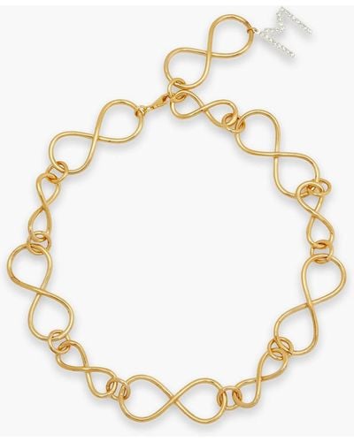 Magda Butrym 24-karat Gold-plated Crystal Necklace - Metallic