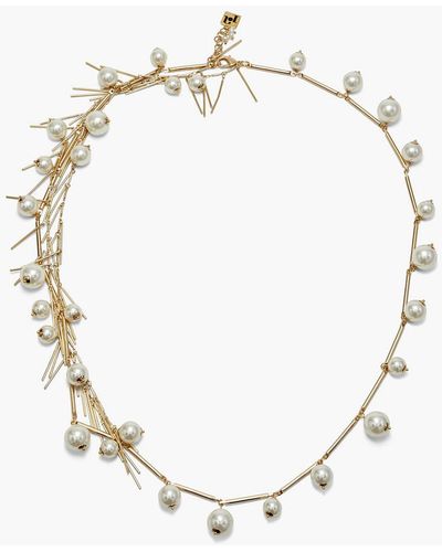 Rosantica Gold-tone Faux Pearl Necklace - White