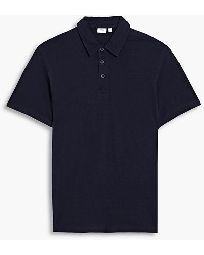 Onia Cotton-jersey Polo Shirt - Blue