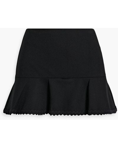 RED Valentino Skirt-effect Crepe Shorts - Black