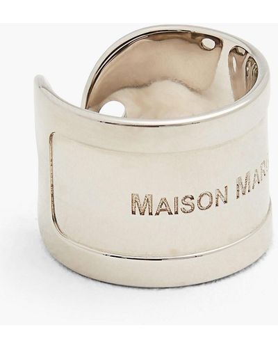 MM6 by Maison Martin Margiela Silver-tone Ring - Natural