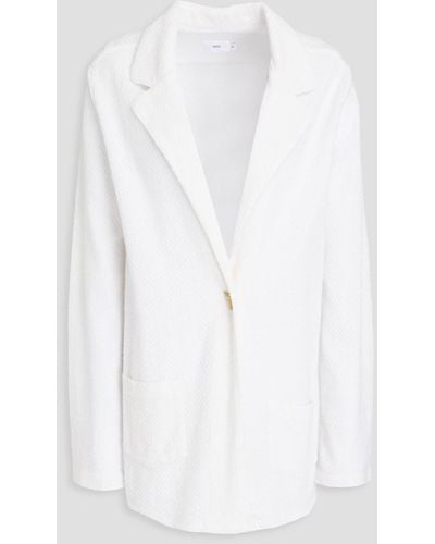 Onia Beach Cotton-piqué Jacket - White
