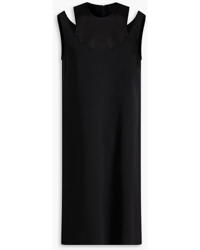 Boutique Moschino Cutout Crepe Mini Dress - Black